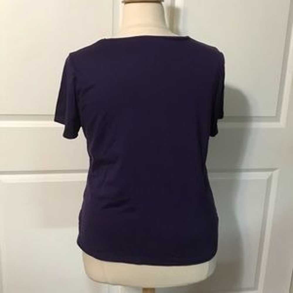 East 5th Essentials 2X short sleeve purple shirt - image 2