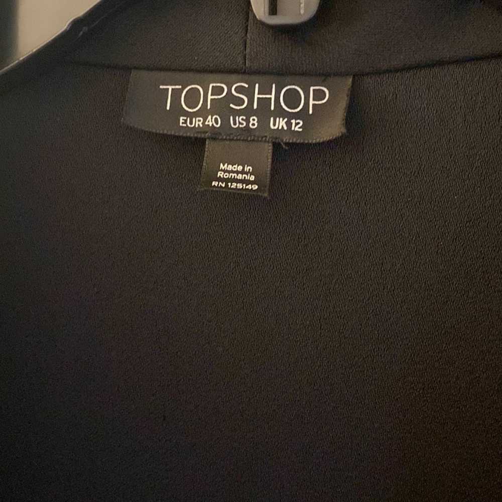 TOPSHOP, US 8, front wrap tie mini dress blazer, … - image 6