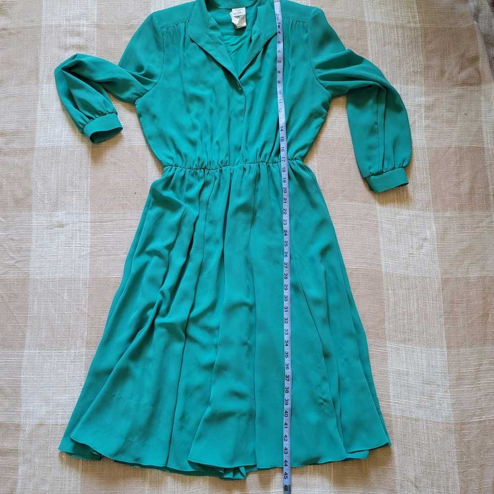 Vintage Long Sleeve Collared Dress - image 7