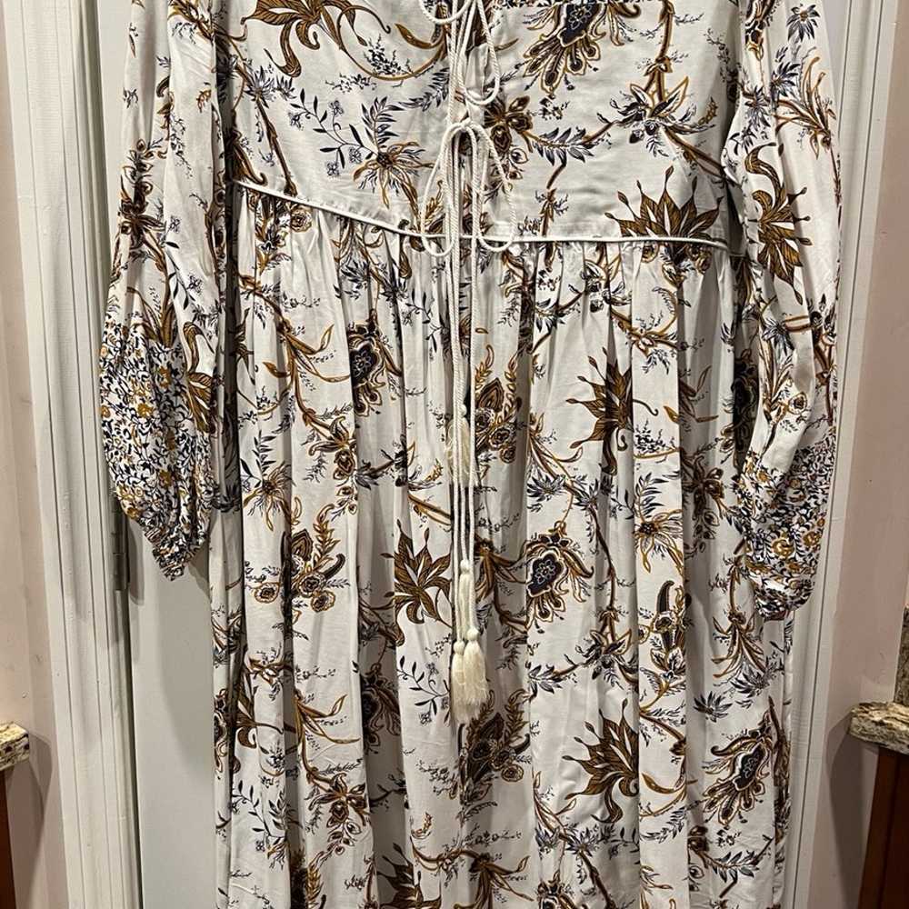 R Vivimos Long Sleeved Floral Print Bohemian Midi… - image 3