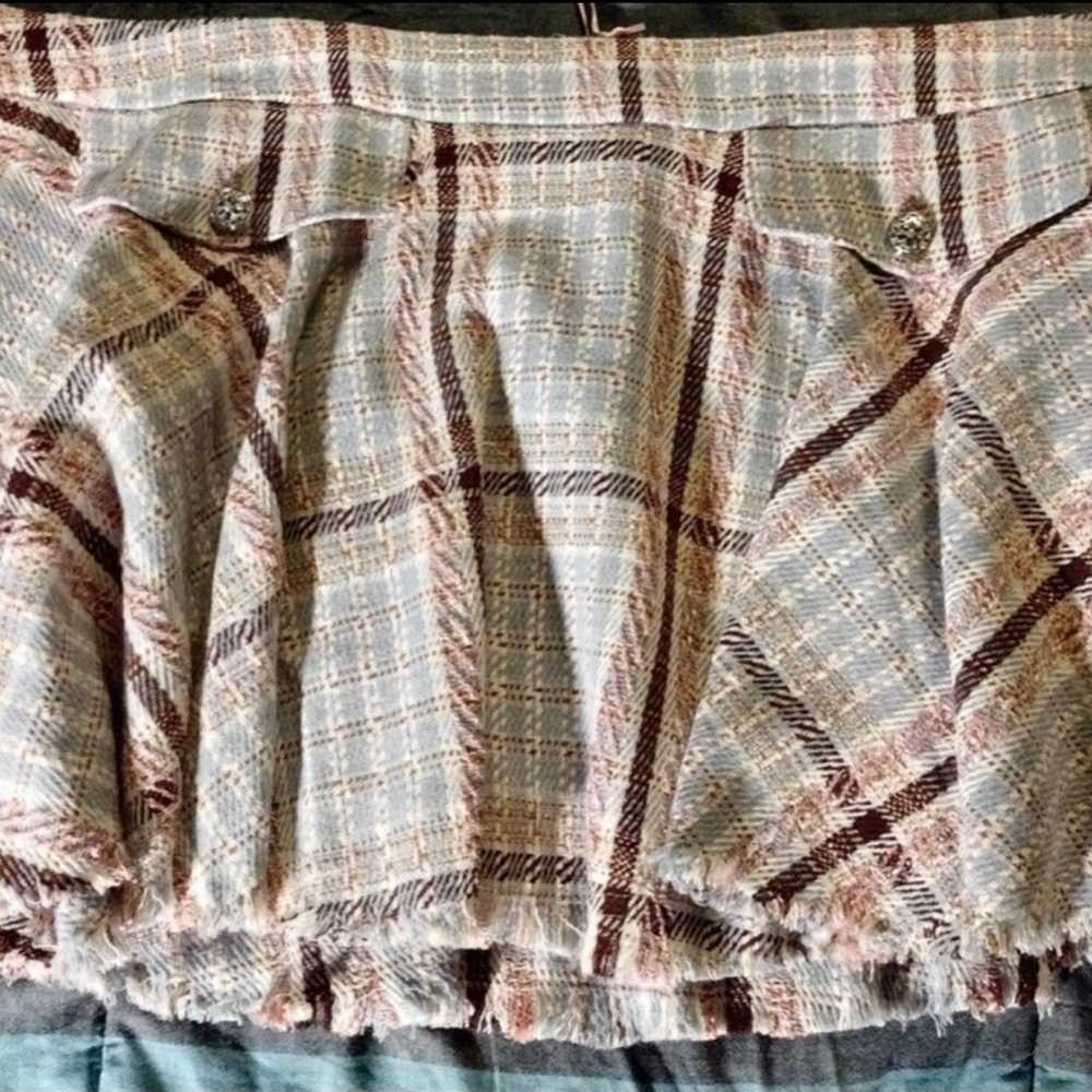Plus size plaid tweed skirt 2x - image 5