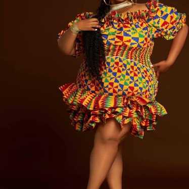 African print dress - image 1