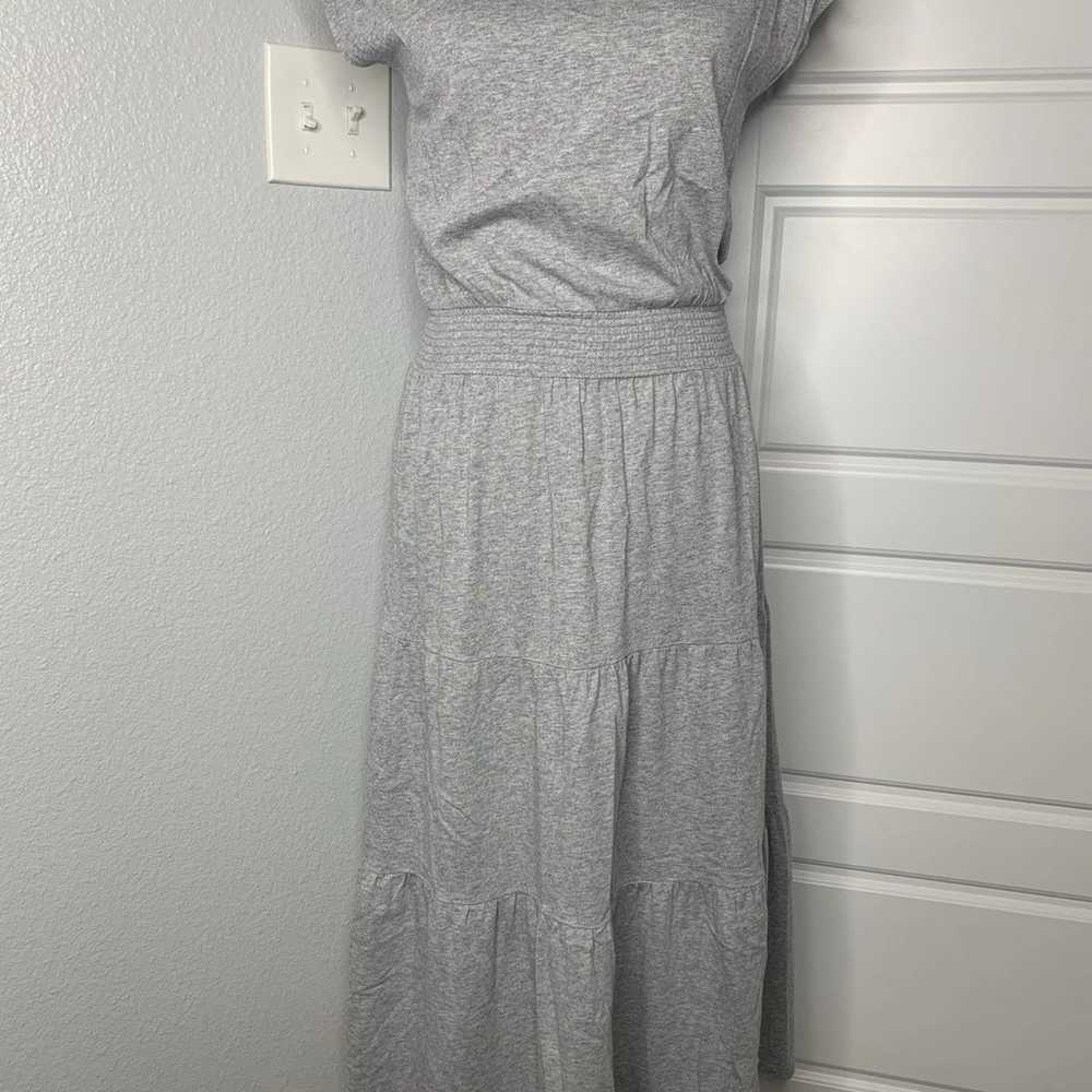 Women’s Tommy Hilfiger Grey Tiered Maxi T-Shirt D… - image 2