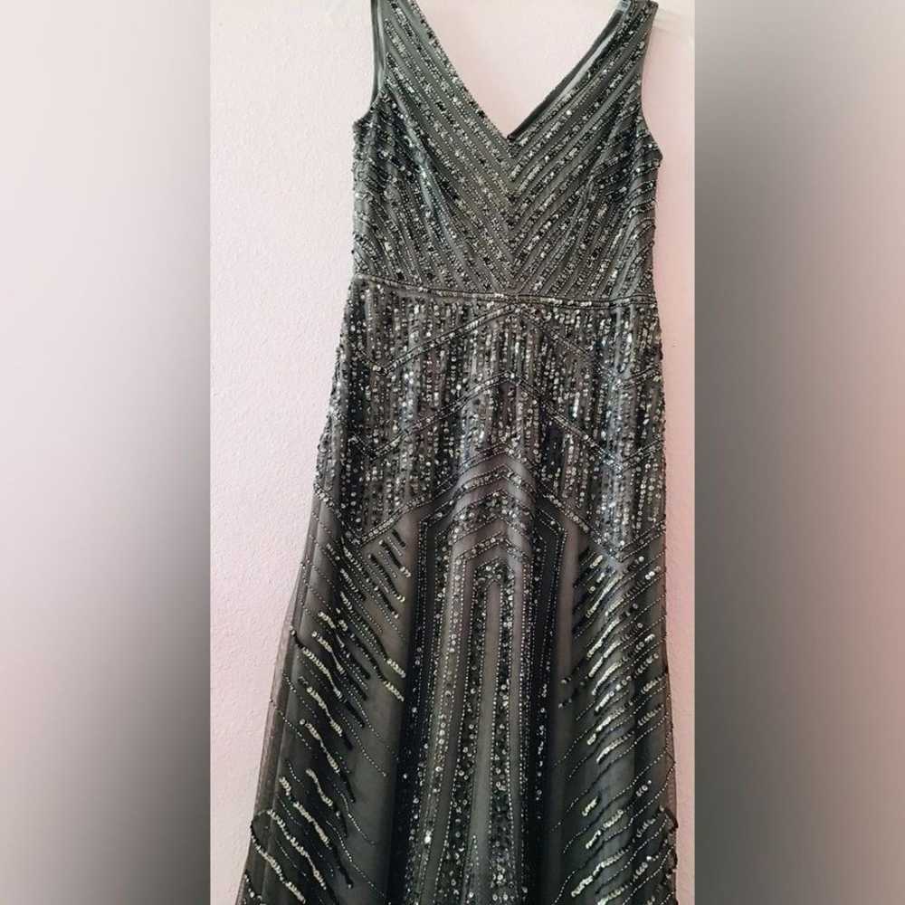 Adrianna Papell Sequined gown size 2 - image 4