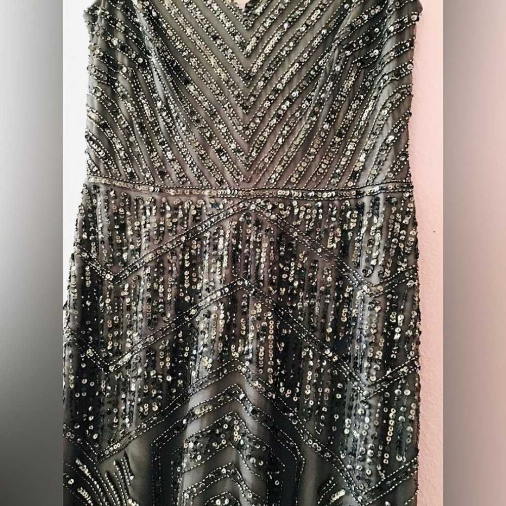 Adrianna Papell Sequined gown size 2 - image 5