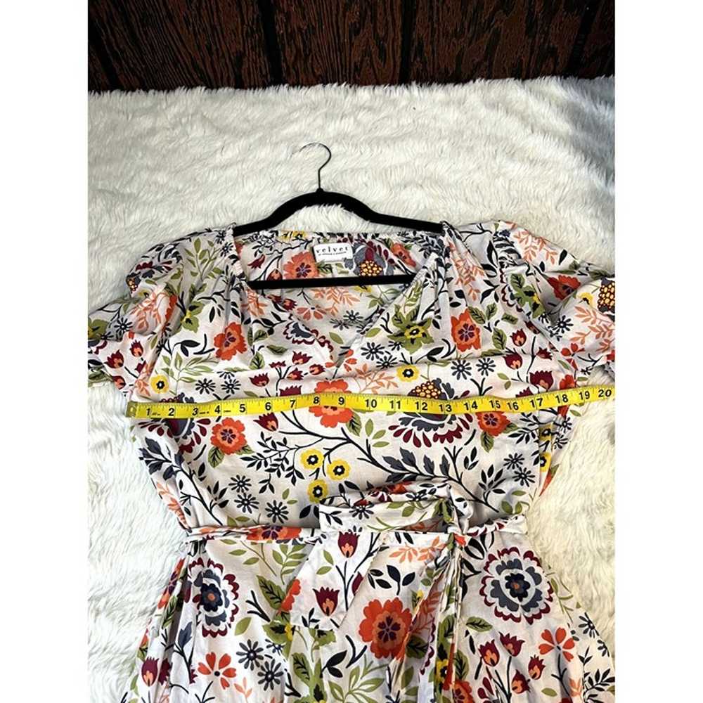 Velvet Keelin Floral Belted Mini Dress Size XS 10… - image 7