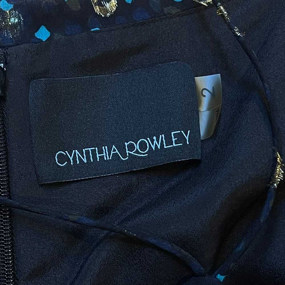 Cynthia Rowley Silk Ruffle Dress in Turquoise Siz… - image 6