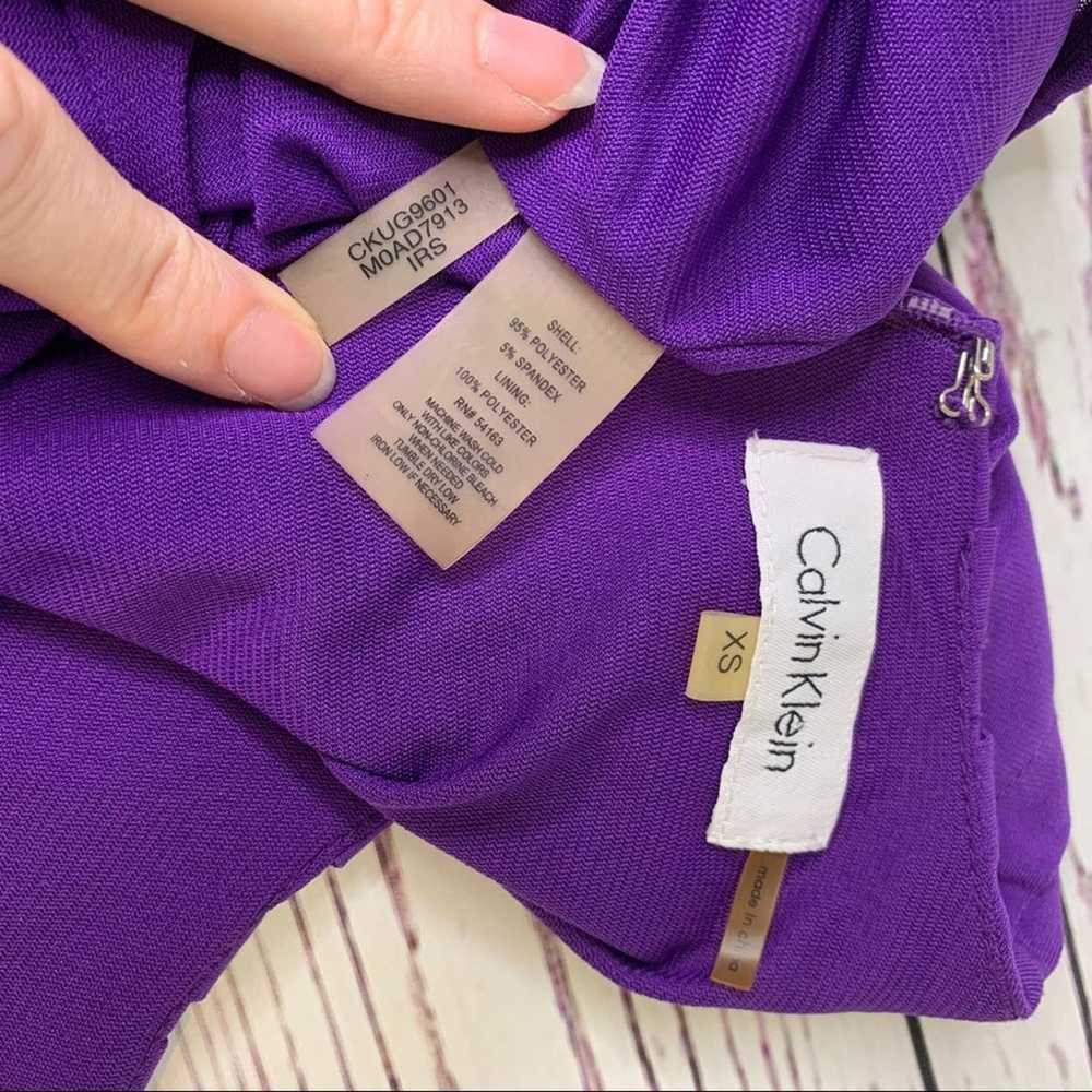Calvin Klein purple pleated pockets - image 6