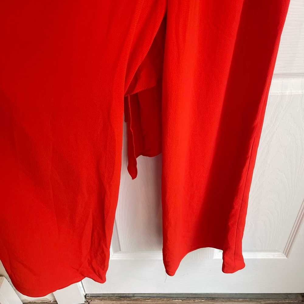 Vici Strapless Wide Leg Jumpsuit Red Orange Women… - image 10