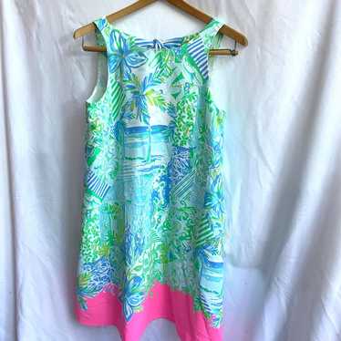 Lilly Pulitzer JACKIE SHIFT DRESS Whisper Blue Be… - image 1