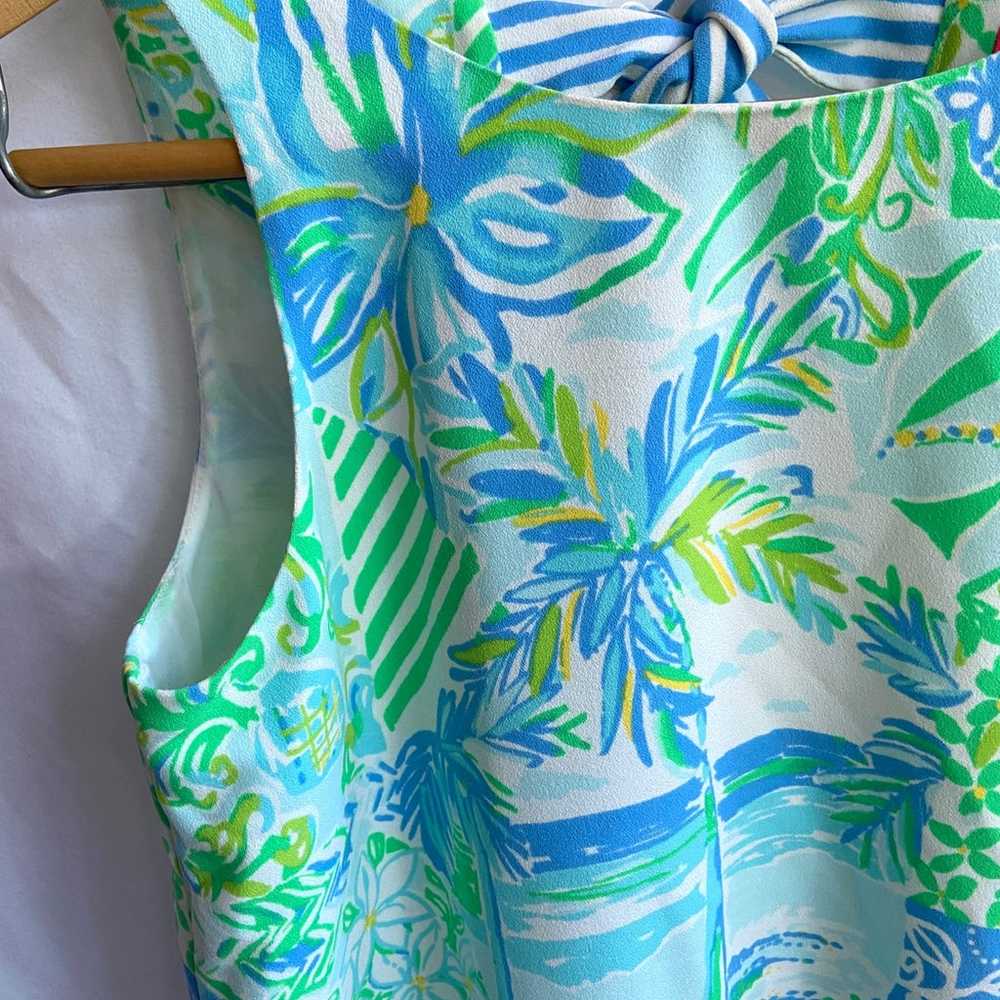 Lilly Pulitzer JACKIE SHIFT DRESS Whisper Blue Be… - image 4