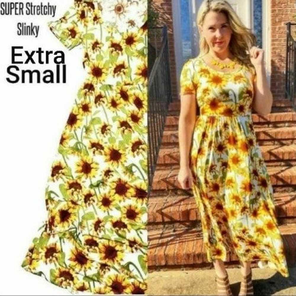 Lularoe Riley Sunflowers X Small New - image 2