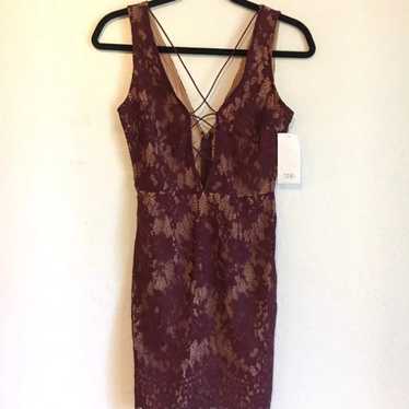 Tobi Lace Up Bodycon Dress - image 1