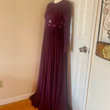 Long Sleeve prom dress