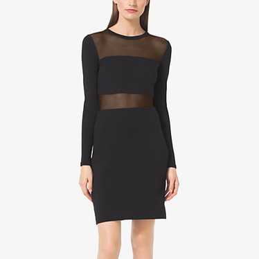 Micheal Micheal Kors Sheer-Panel Ponte Dress