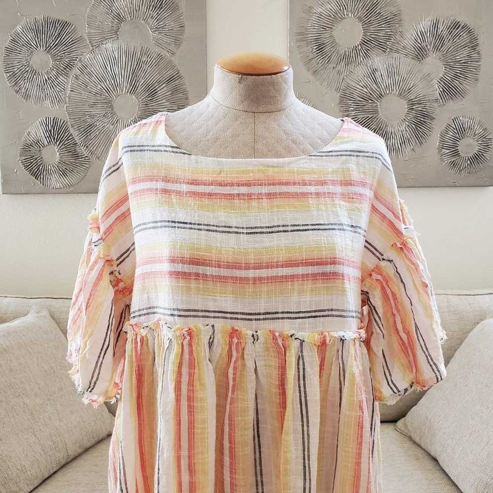 Free People Summer Nights Striped Dress size Smal… - image 5