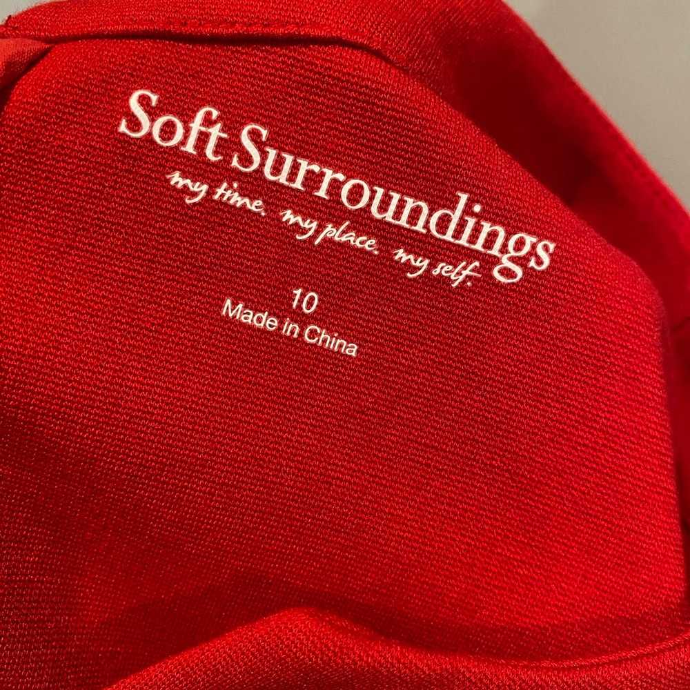 NWOT Soft Surroundings Red Scarletta Stretch Jers… - image 7