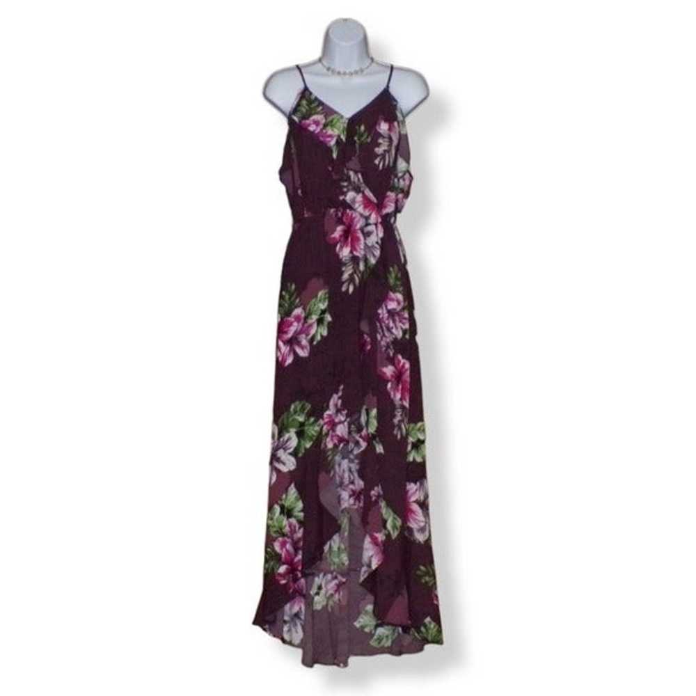 NWOT Express Cold Shoulder Hi-Low Maxi Dress - Me… - image 4