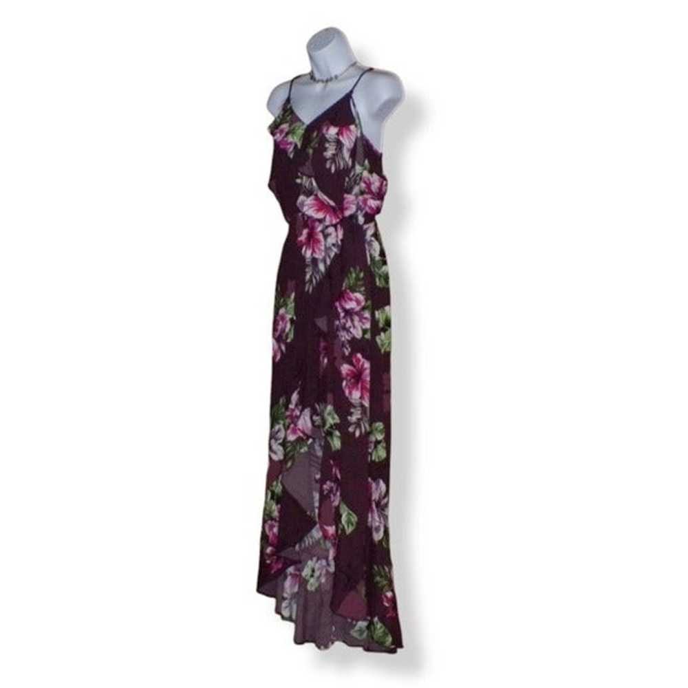 NWOT Express Cold Shoulder Hi-Low Maxi Dress - Me… - image 5