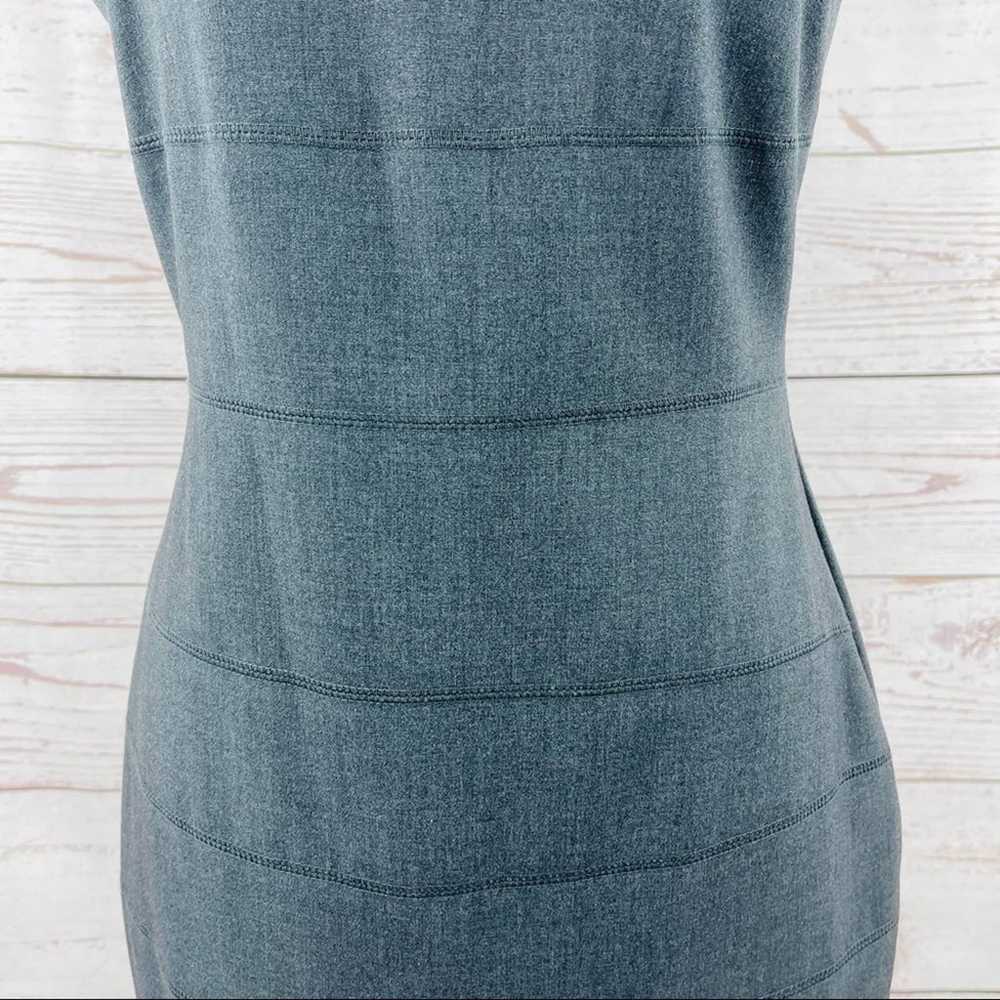 Calvin Klein grey sheath dress with stitching acc… - image 10