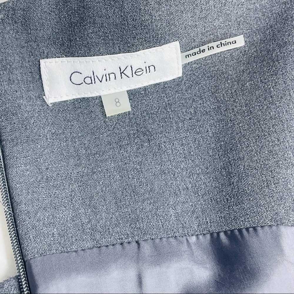 Calvin Klein grey sheath dress with stitching acc… - image 12
