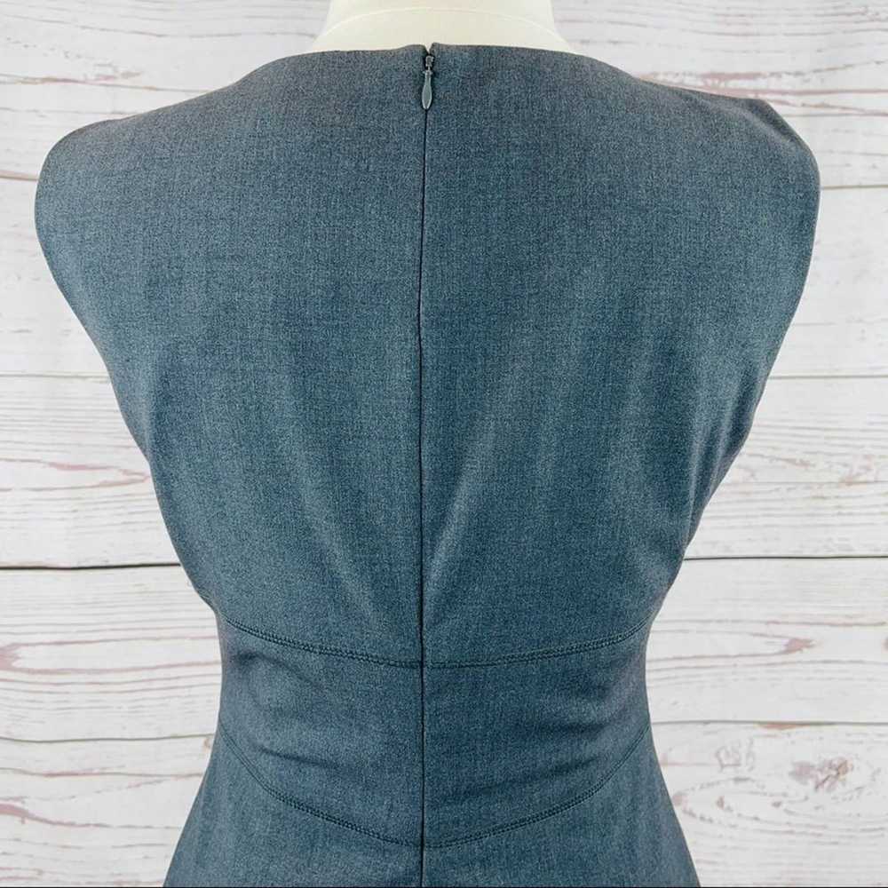 Calvin Klein grey sheath dress with stitching acc… - image 2
