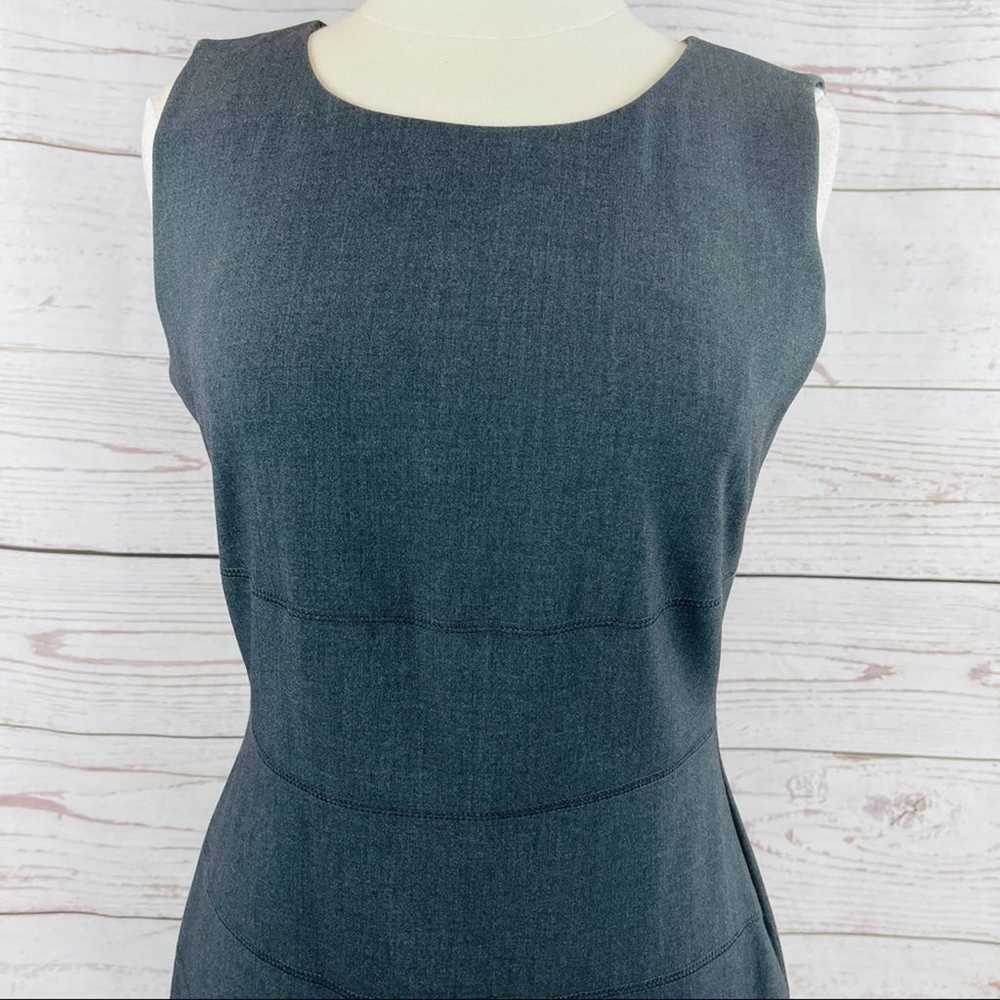 Calvin Klein grey sheath dress with stitching acc… - image 3