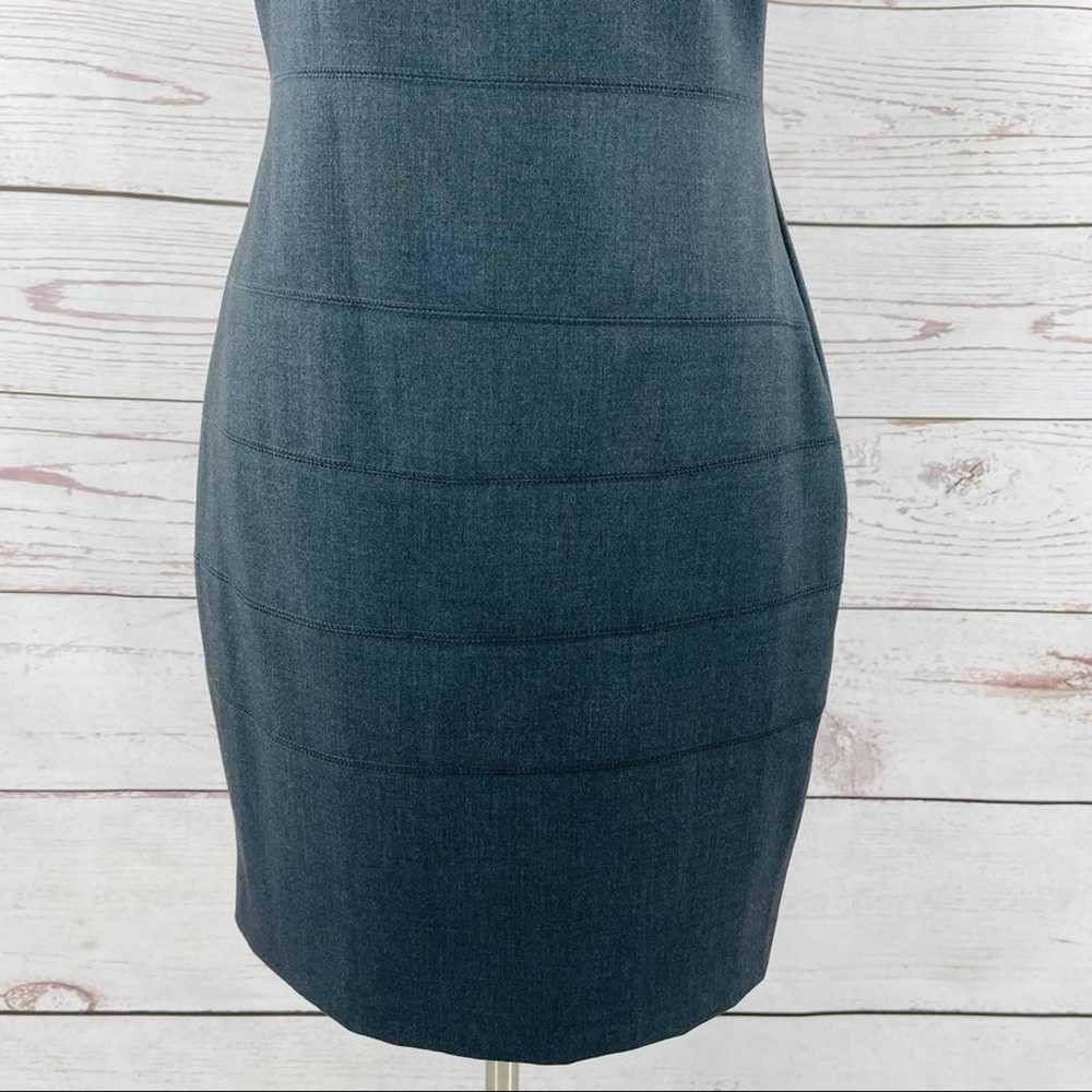 Calvin Klein grey sheath dress with stitching acc… - image 4
