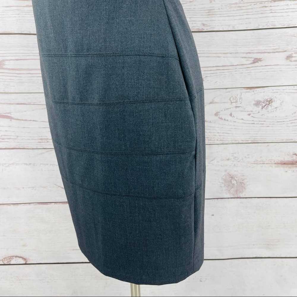 Calvin Klein grey sheath dress with stitching acc… - image 7