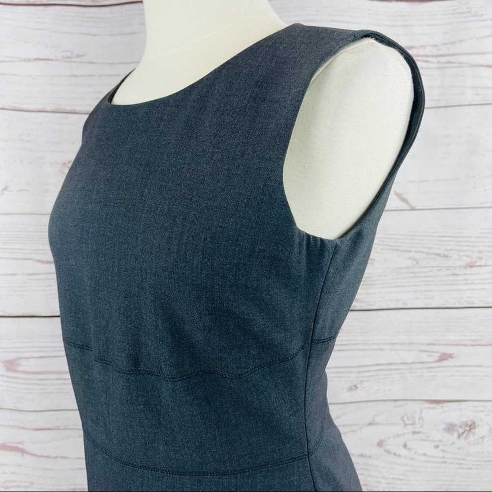 Calvin Klein grey sheath dress with stitching acc… - image 8