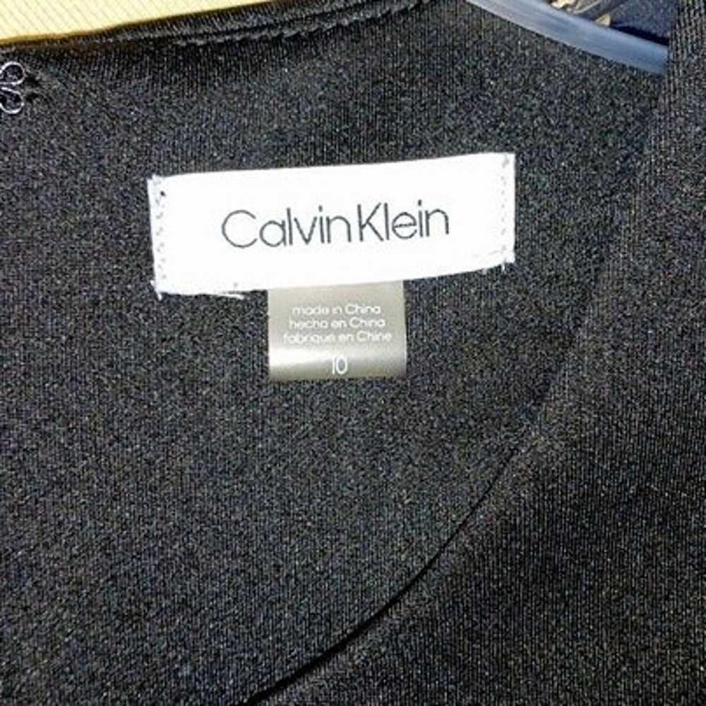 Calvin Klein Black Sleeveless Sheath Rhinestone &… - image 4