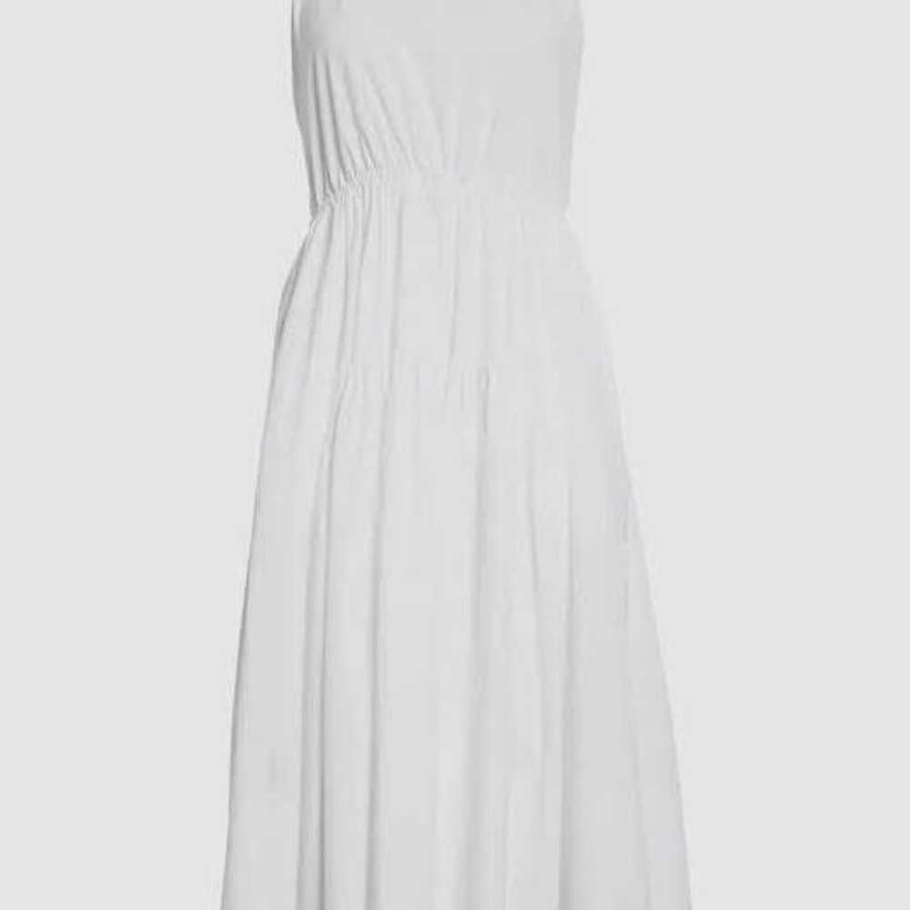 Vince Halter Neck White Cotton Dress $445 - image 2