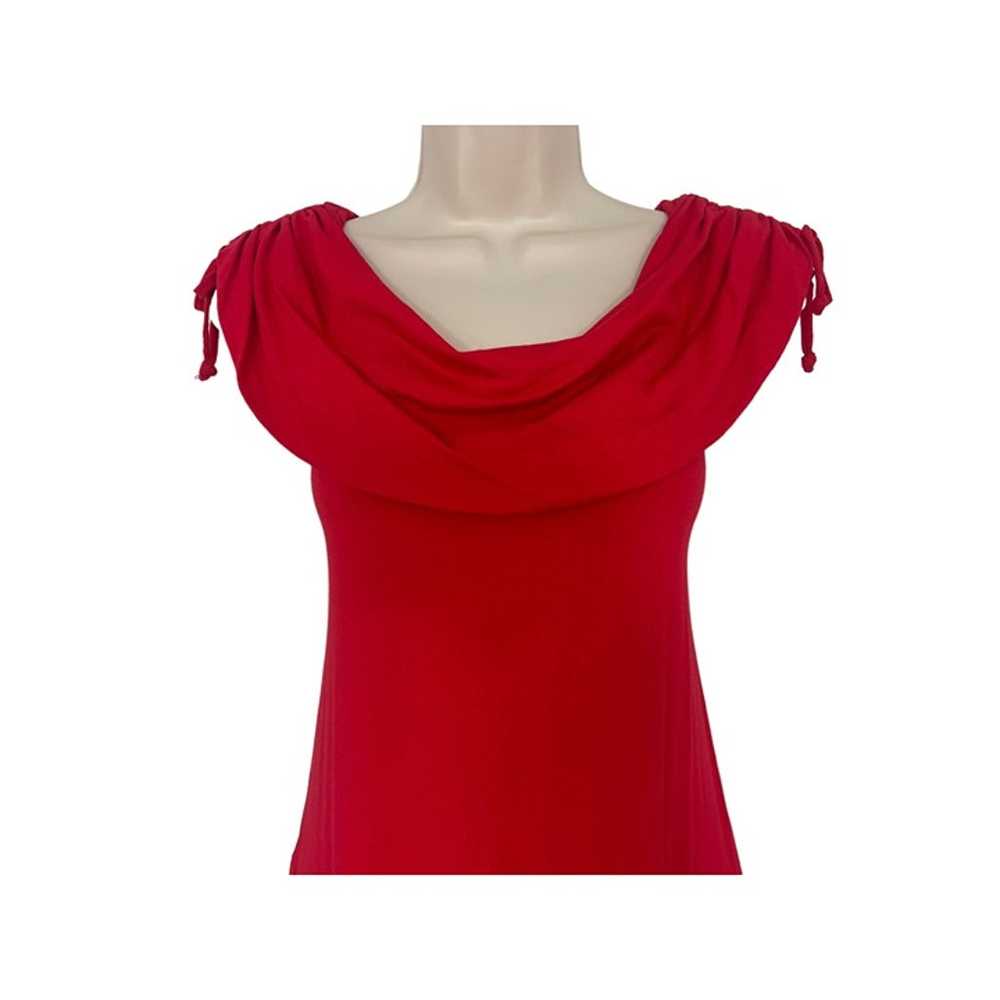 Size Medium DAVID MEISTER RED DRESS W/POCKETS Sum… - image 2