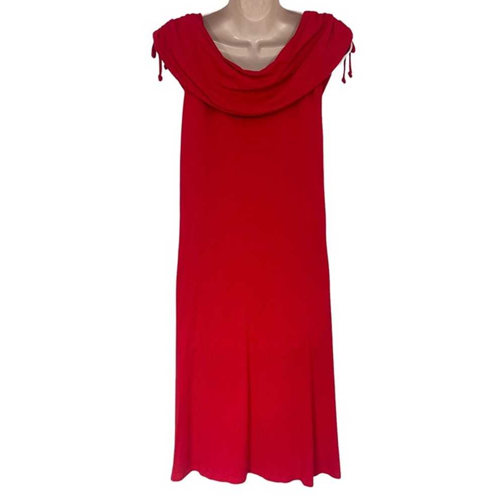 Size Medium DAVID MEISTER RED DRESS W/POCKETS Sum… - image 5