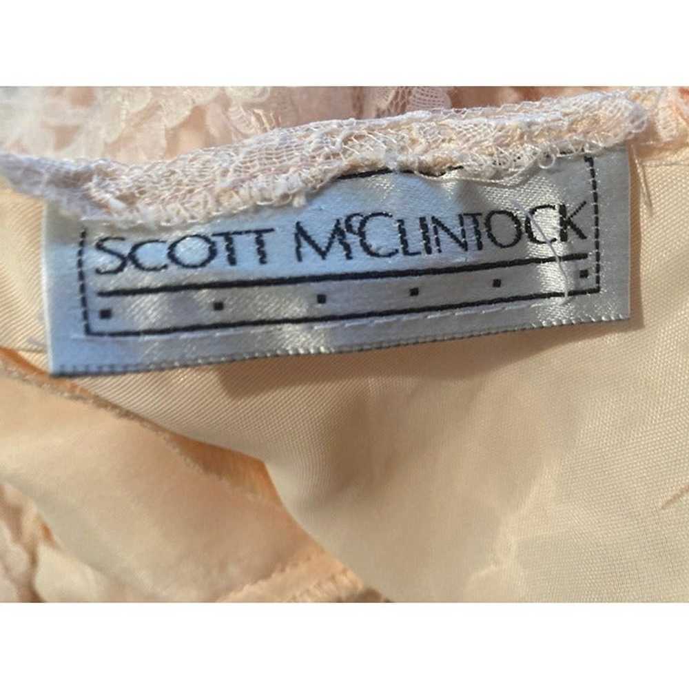 Vintage 80's Scott McClintock Womens Peach Victor… - image 10