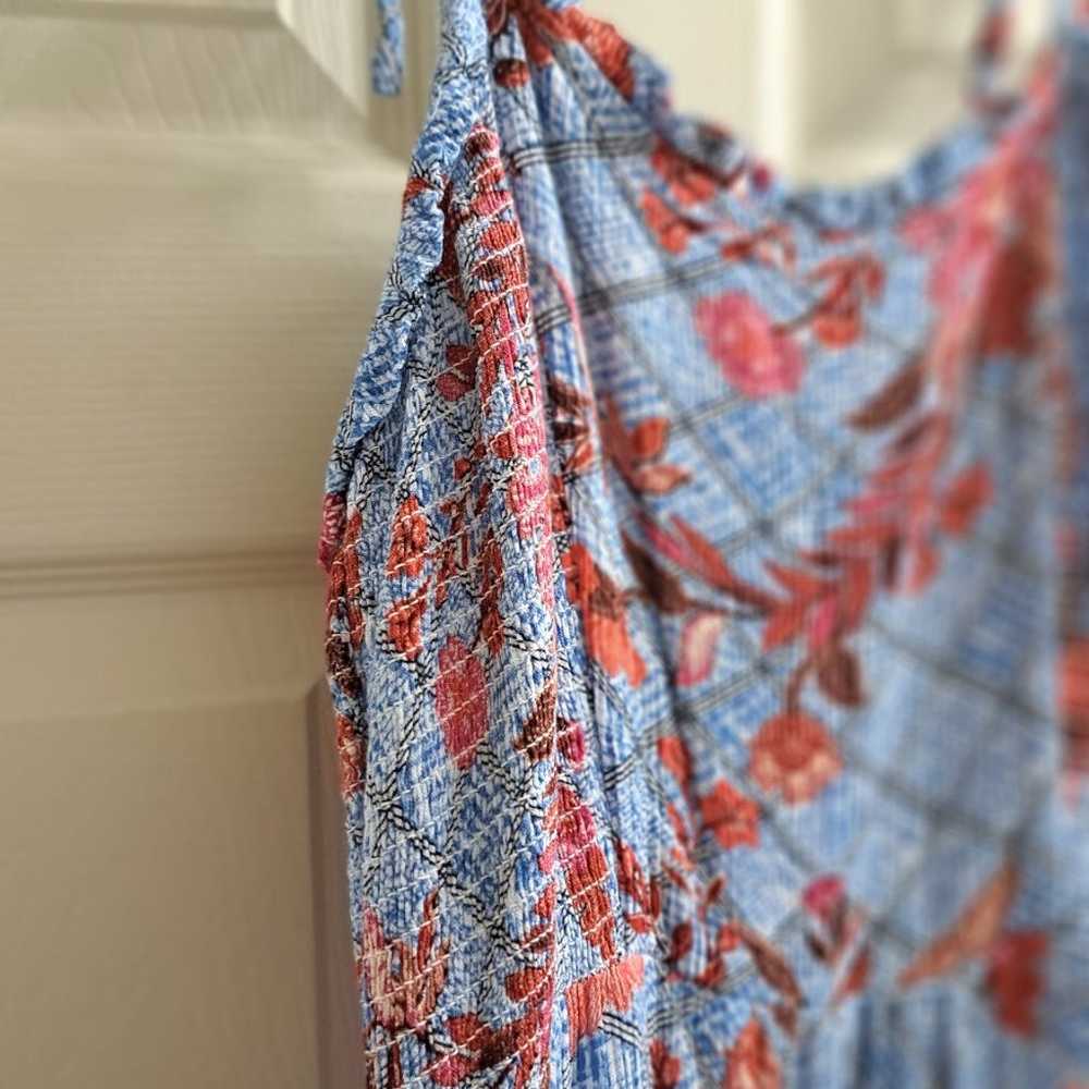 Knox Rose • Boho Midi Flowy Summer Dress Tie Stra… - image 5