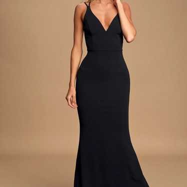 All this Allure Black Strappy Backless Mermaid Max