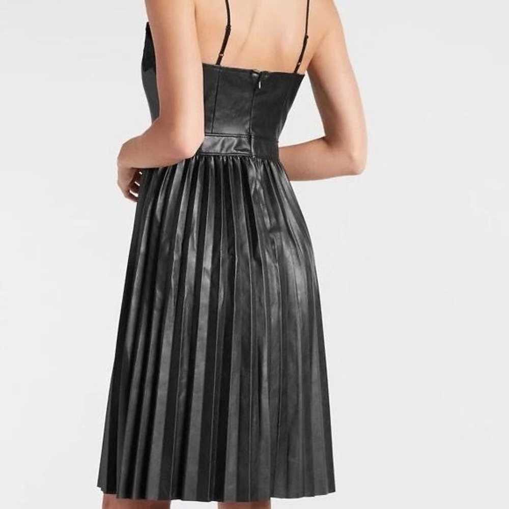 Express Faux Leather Mid Dress - image 3