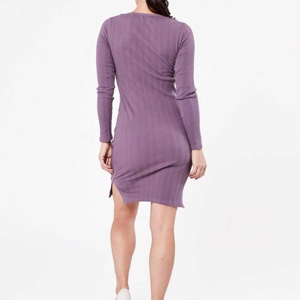 Pact Rib-Fit Henley Dress - image 3