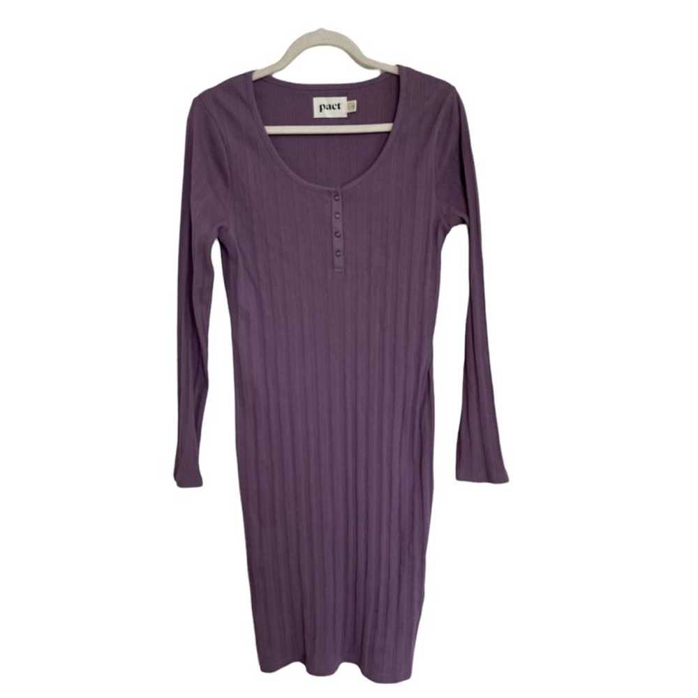 Pact Rib-Fit Henley Dress - image 5