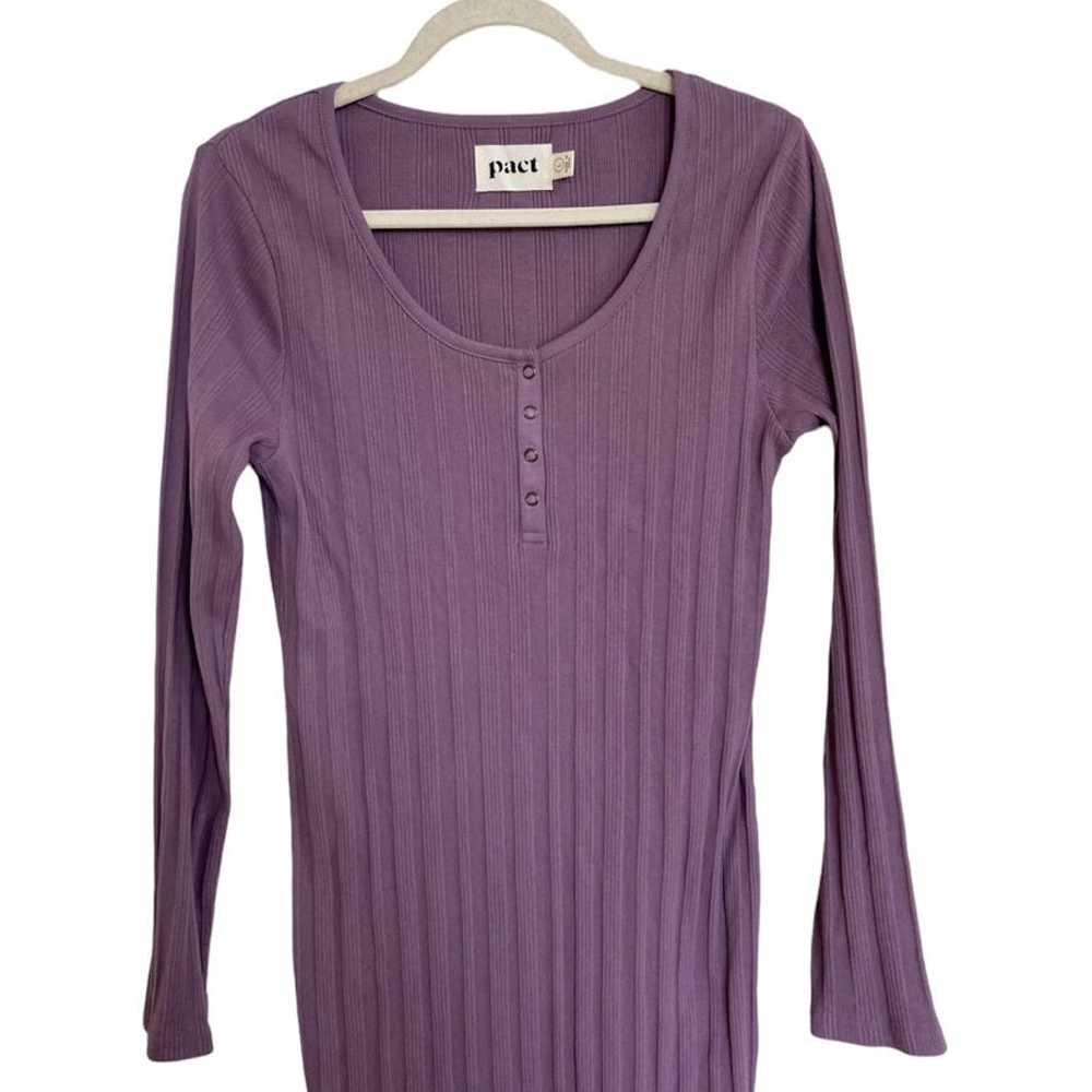 Pact Rib-Fit Henley Dress - image 7