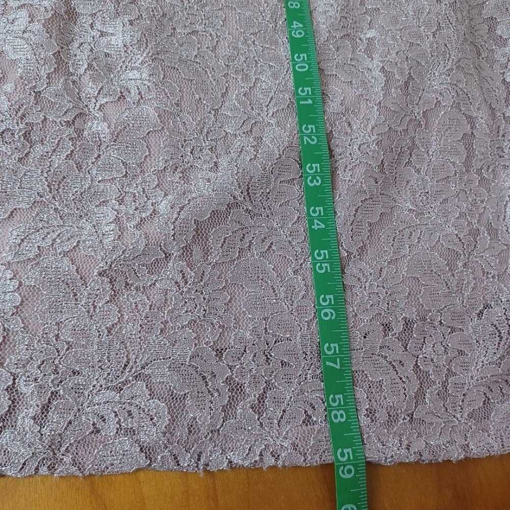 Marina Glitter Lace Long Dress Sleeveless One Sho… - image 12