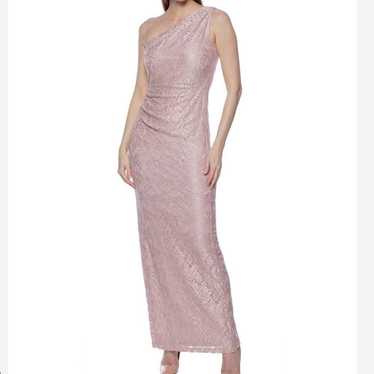 Marina Glitter Lace Long Dress Sleeveless One Sho… - image 1