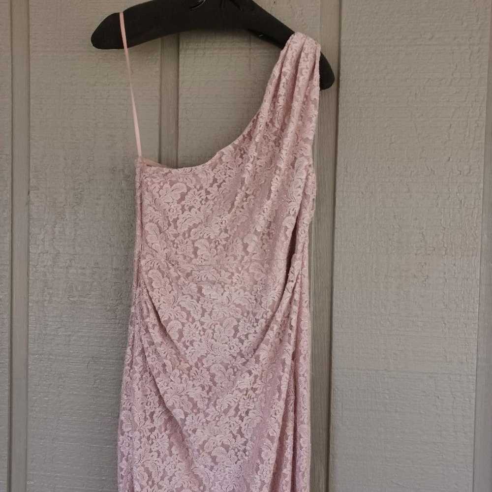 Marina Glitter Lace Long Dress Sleeveless One Sho… - image 3
