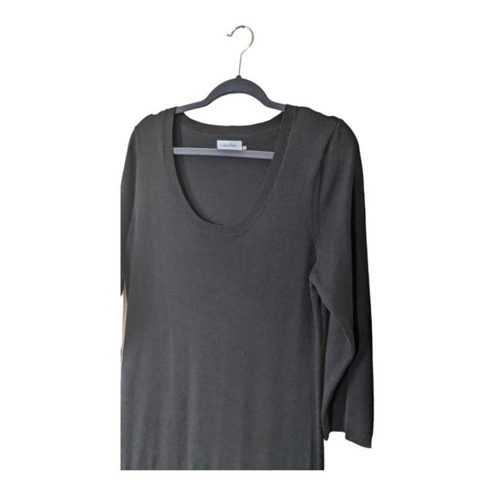 Calvin Klein Scoop Neck 3/4 Sleeve Fringe Sweater… - image 7