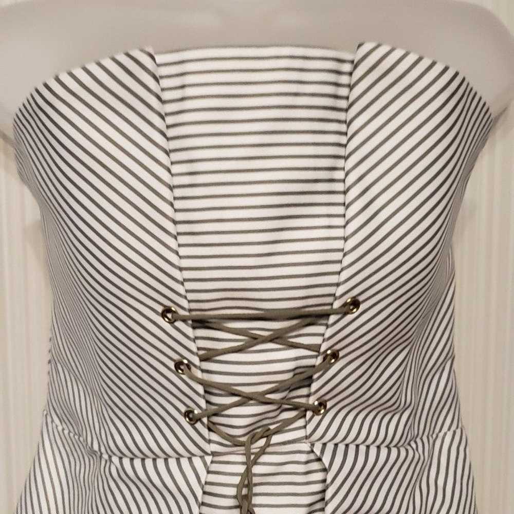 Keepsake the Label Illusion Dress Grey/Ivory size… - image 5