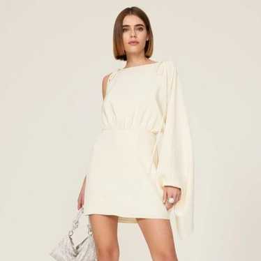 Womens Alexis Wesley One-Shoulder Silk Mini Dress… - image 1