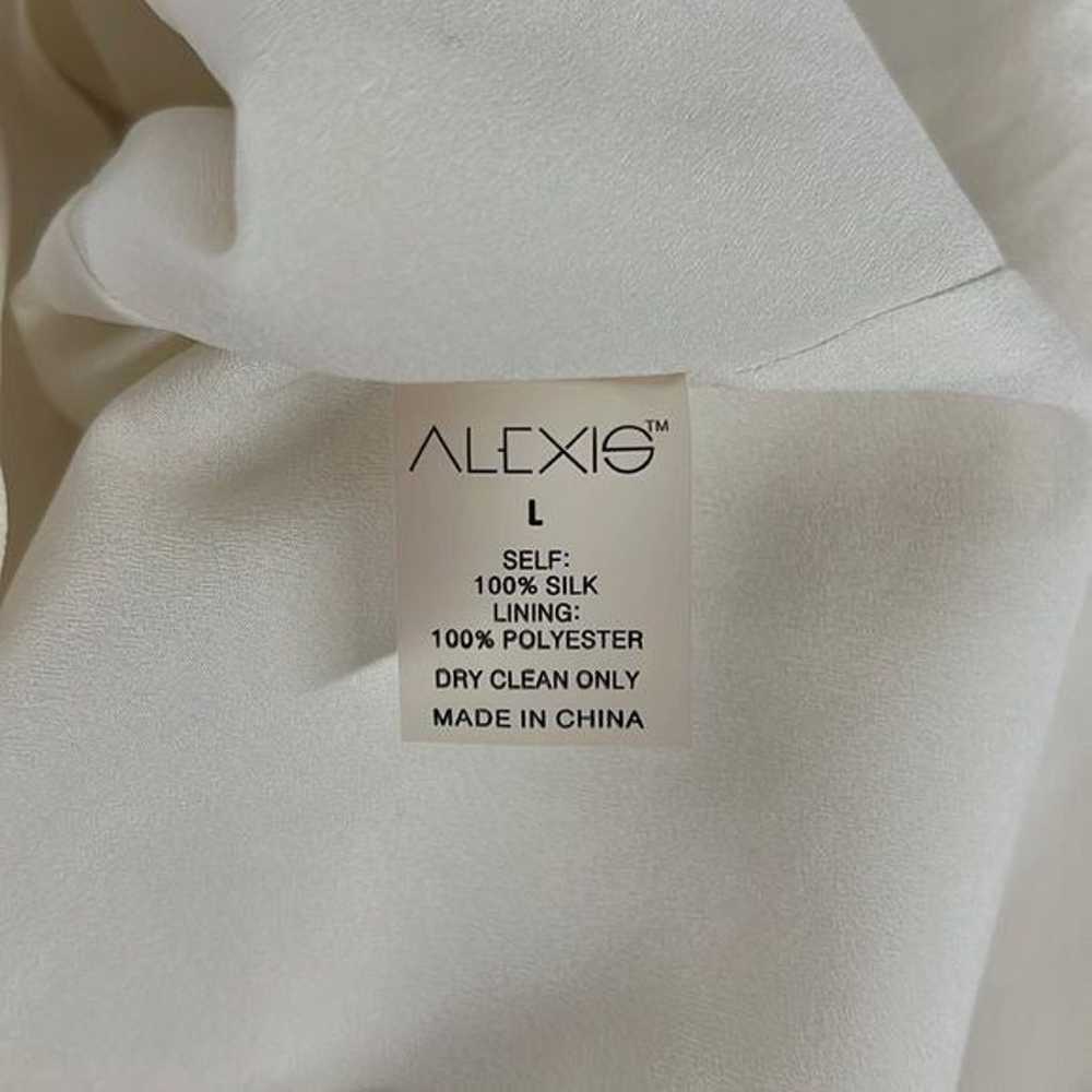 Womens Alexis Wesley One-Shoulder Silk Mini Dress… - image 4