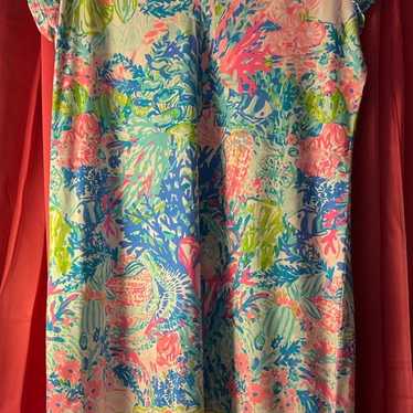 Lilly Pulitzer Size XL Coral Bay Dress~NWOT - image 1