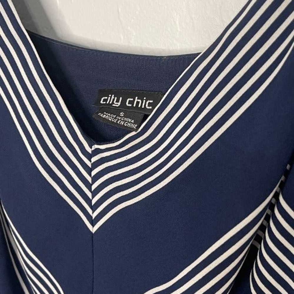 City Chic Navy White Stripe French Kiss Maxi Dres… - image 5